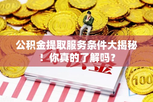 建阳公积金提取服务条件大揭秘！你真的了解吗？